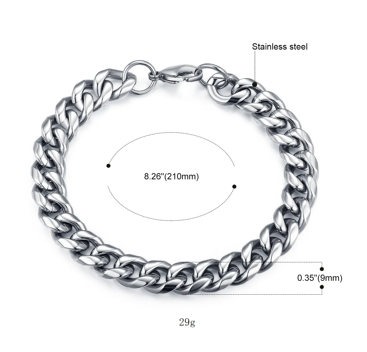 Men's Fashion Link Bracelet