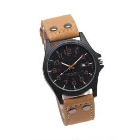 Men's Watch Made of Alloy Belt Quartz Watch Men's Watch Casual Calendar Student Watch