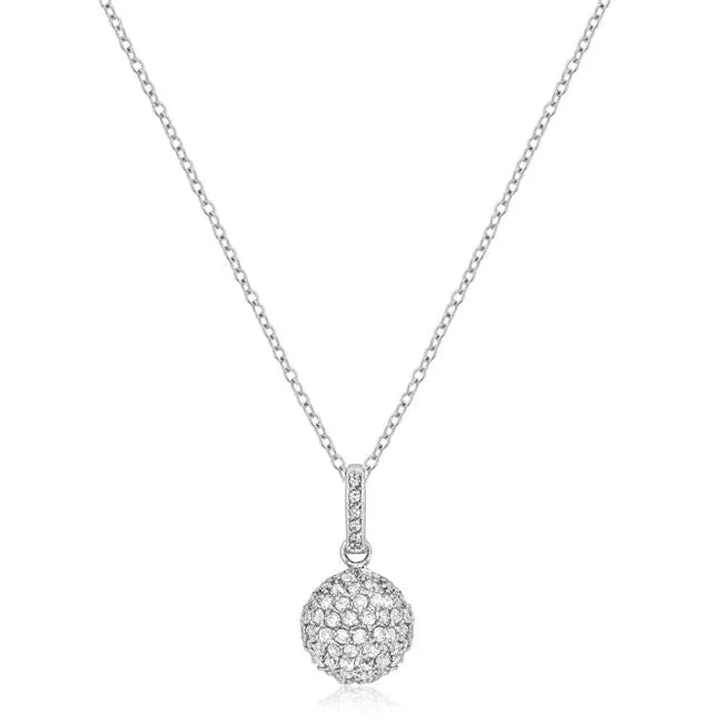 Mesa CZ Sphere CZ Pendant | 3ct