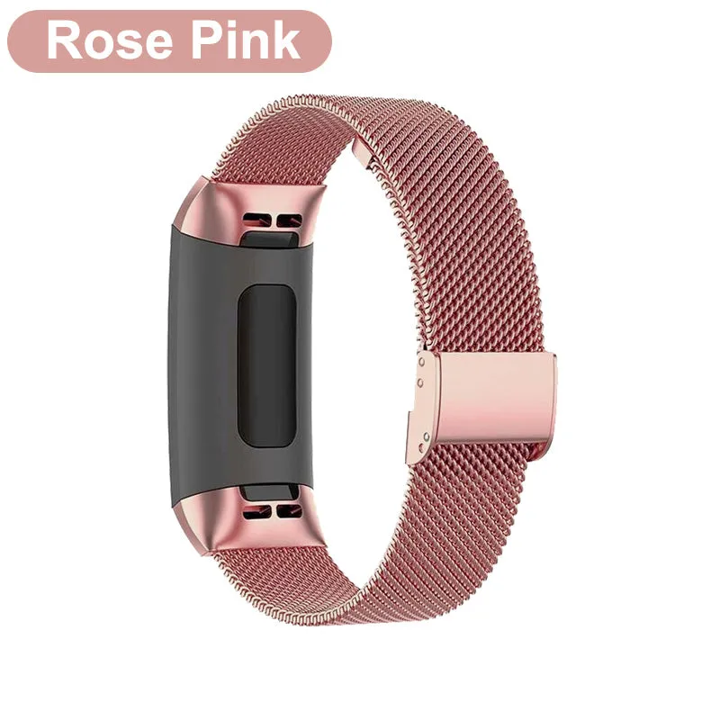 Metal Fitbit Charge 3 4 SE Band Strap For Fitbit Charge 2 Band Accessories Bracelet Milanese Strap For Smart Fitbit Wacthband