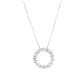 Mirage Circle Diamond Necklace 1/4ct