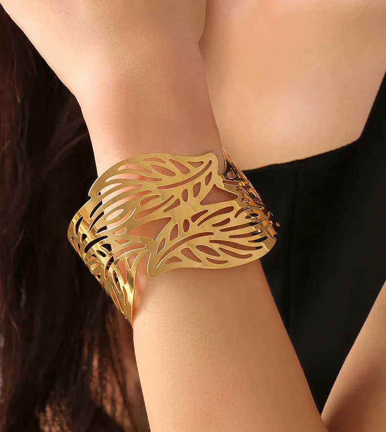 Mori Leaf Multi-Layer Gold Bracelet