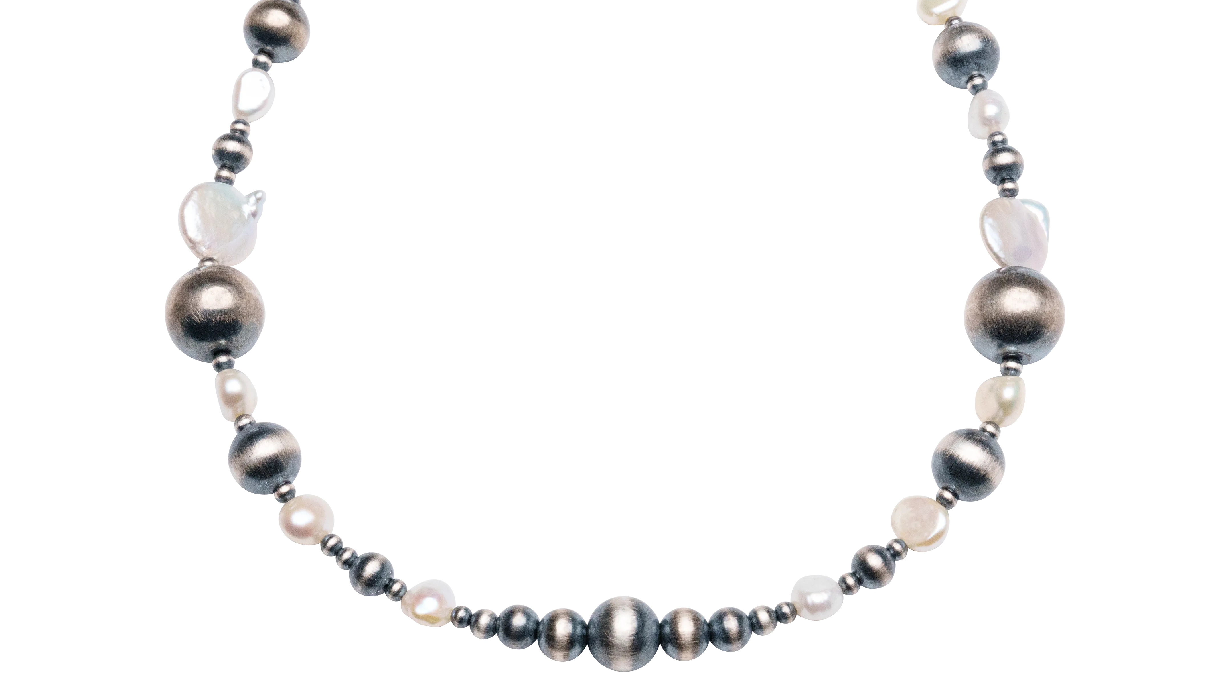 Mother of Pearl & Navajo Pearl Necklace | Navajo Handmade