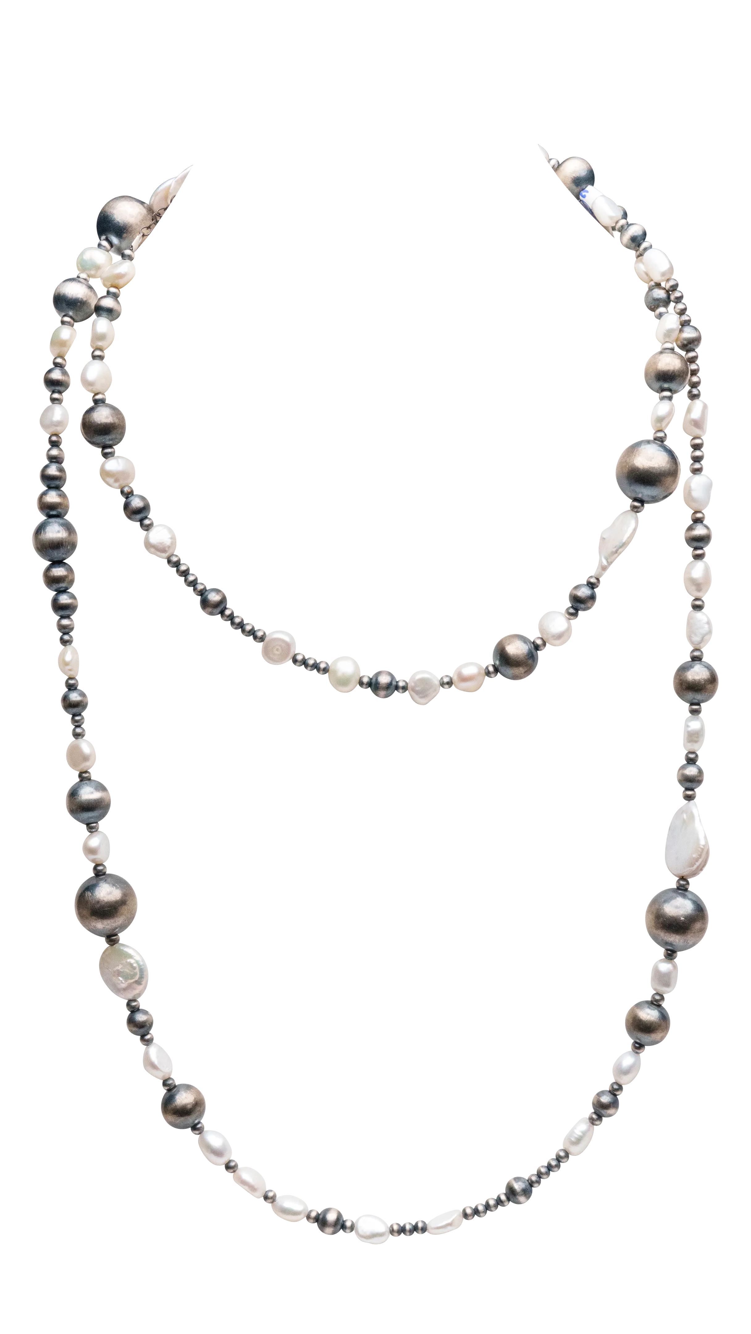 Mother of Pearl & Navajo Pearl Necklace | Navajo Handmade