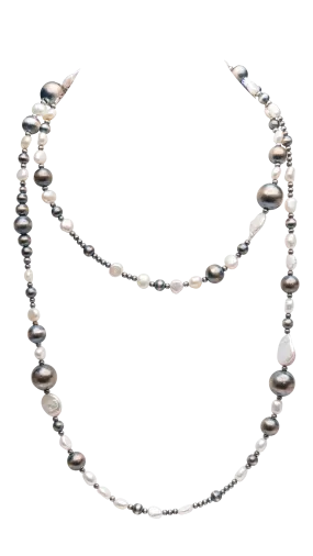 Mother of Pearl & Navajo Pearl Necklace | Navajo Handmade