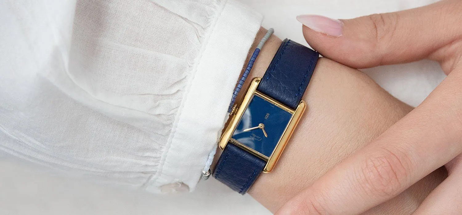 Must de Cartier Tank Lapis Style Dial