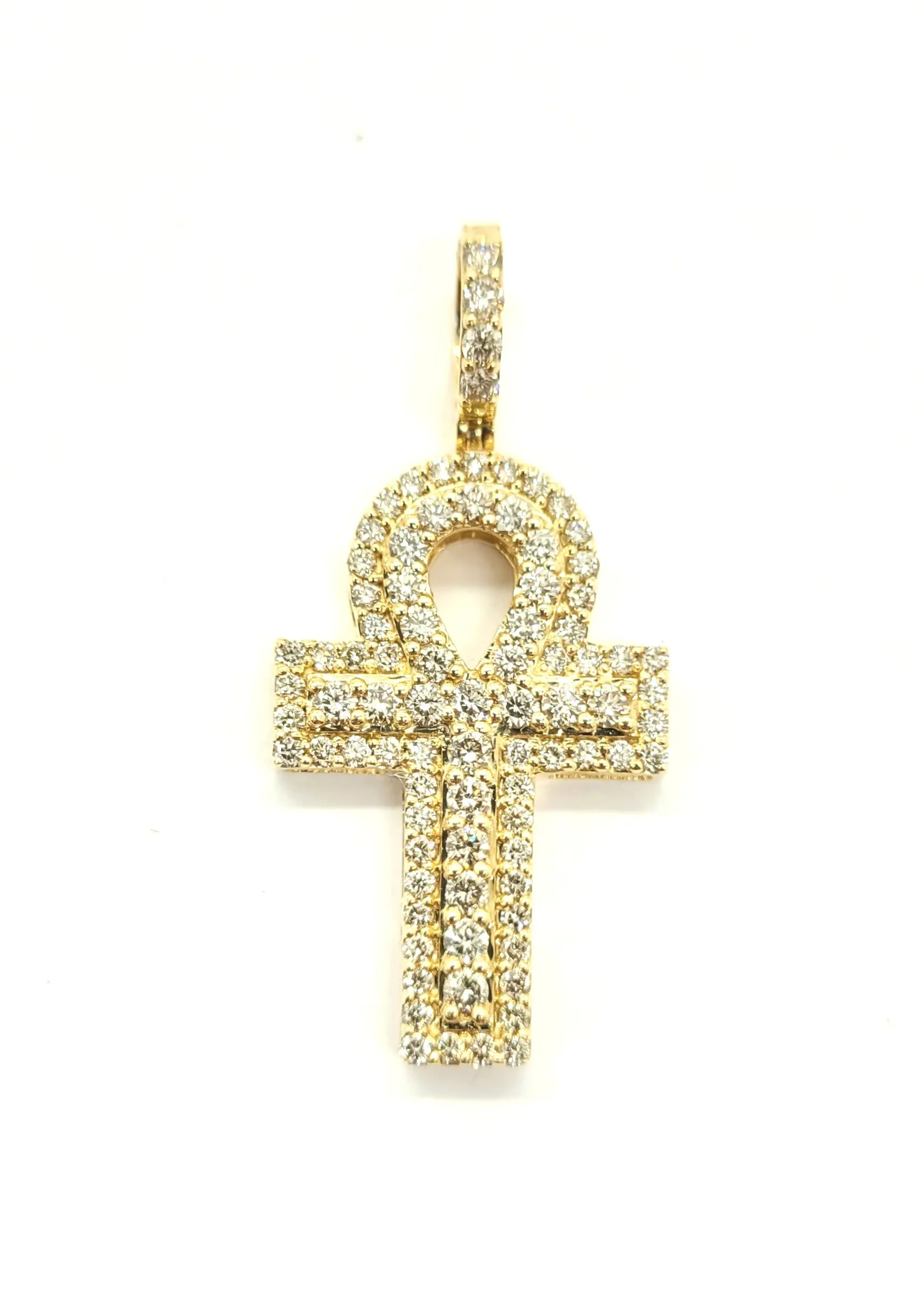 New 1.65 Carat Diamond Ankh Pendant