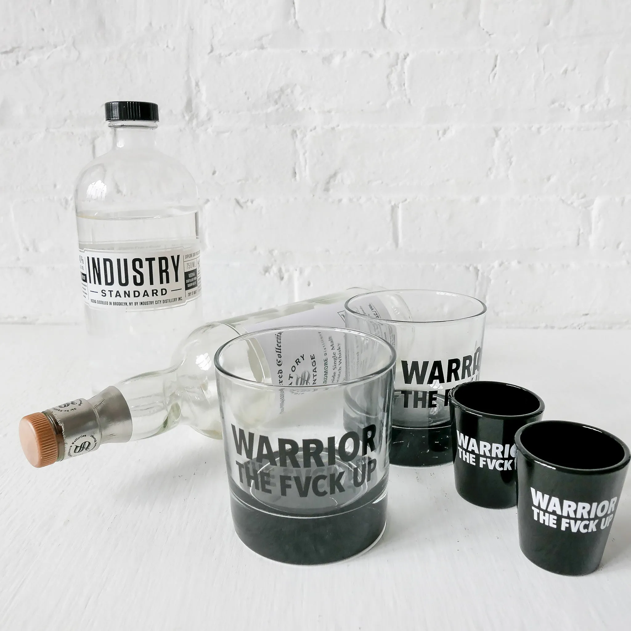 Night Before Battle Set - Whiskey Glass Shot Glass Set of 4