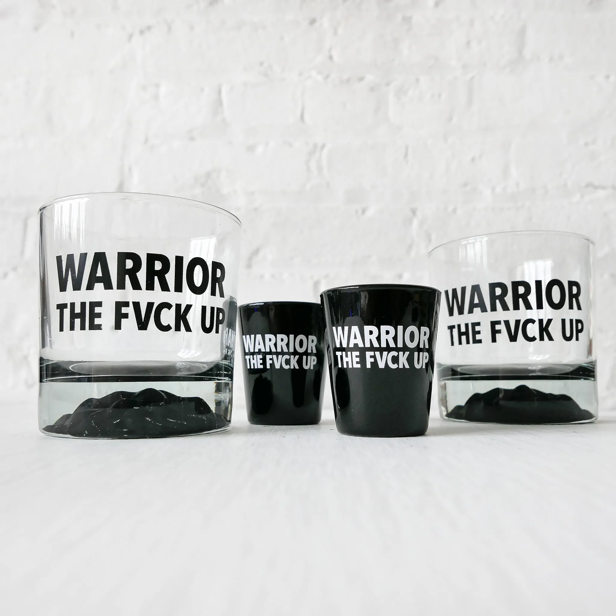 Night Before Battle Set - Whiskey Glass Shot Glass Set of 4