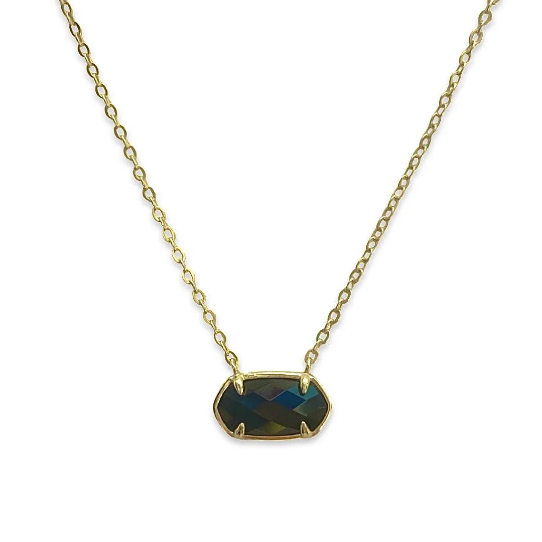 Noellery Birthstone Gemstone Prong Necklace