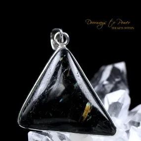 Nuummite Crystal Pendant 3 Billion Years Old