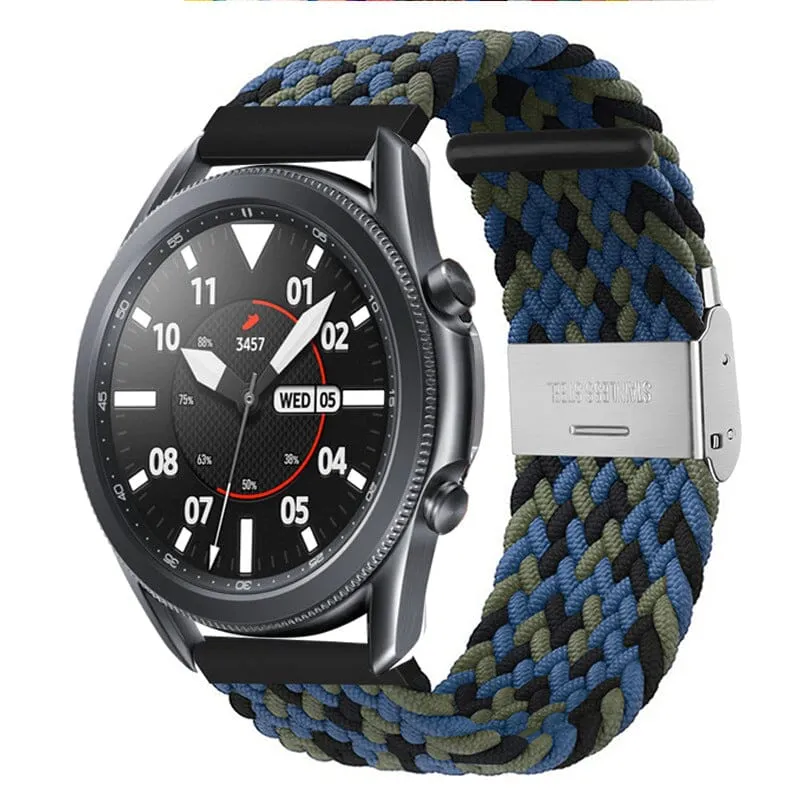 Nylon Braided Loop Watch Straps Compatible with the LG Watch