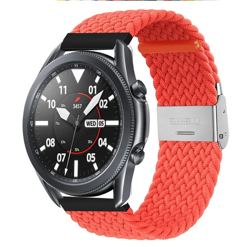 Nylon Braided Loop Watch Straps Compatible with the LG Watch