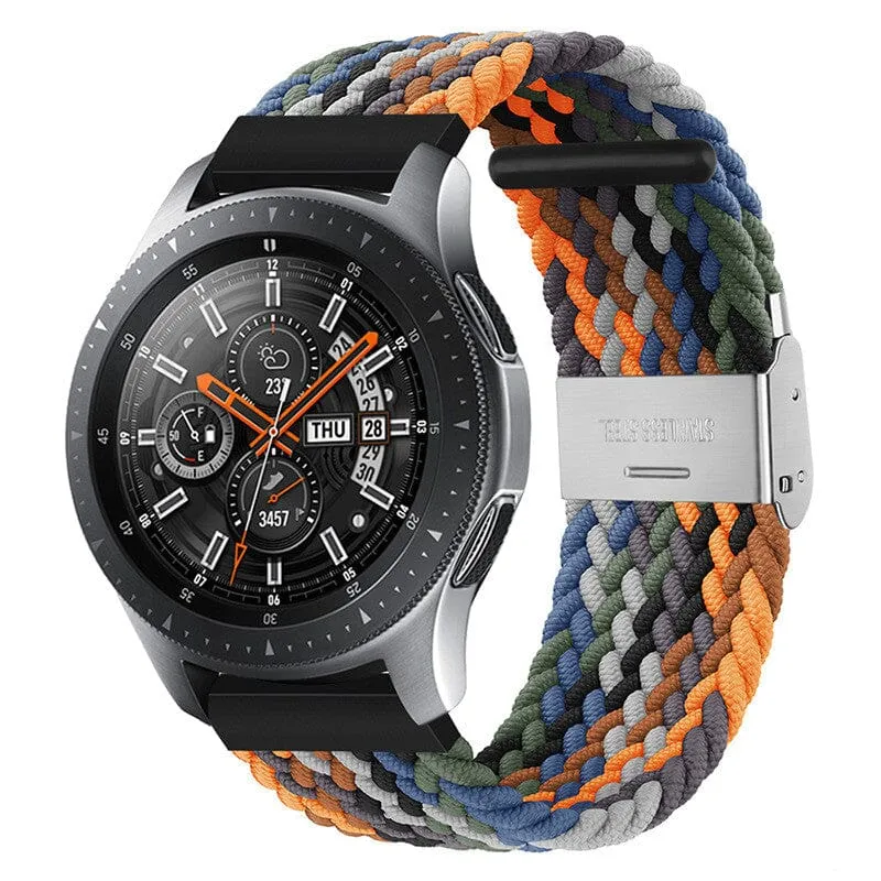 Nylon Braided Loop Watch Straps Compatible with the LG Watch