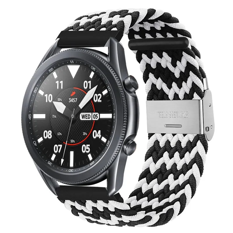 Nylon Braided Loop Watch Straps Compatible with the LG Watch