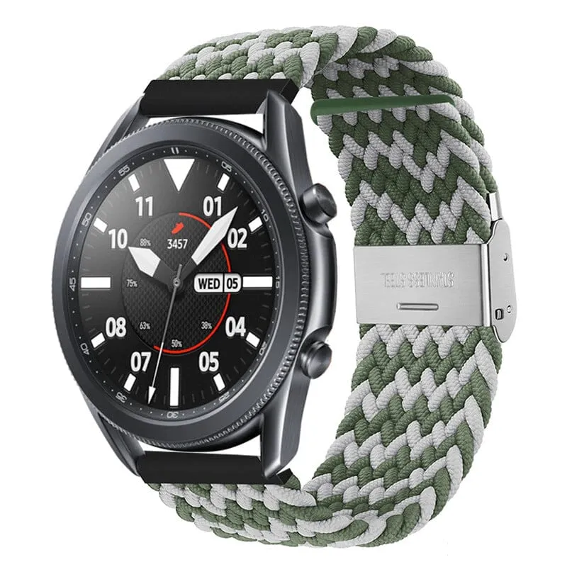 Nylon Braided Loop Watch Straps Compatible with the LG Watch