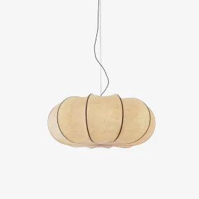 Oblate Silk Pendant Lamp