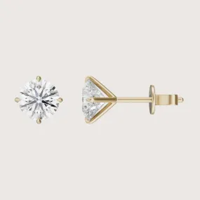 On Point Stud Earrings - Round