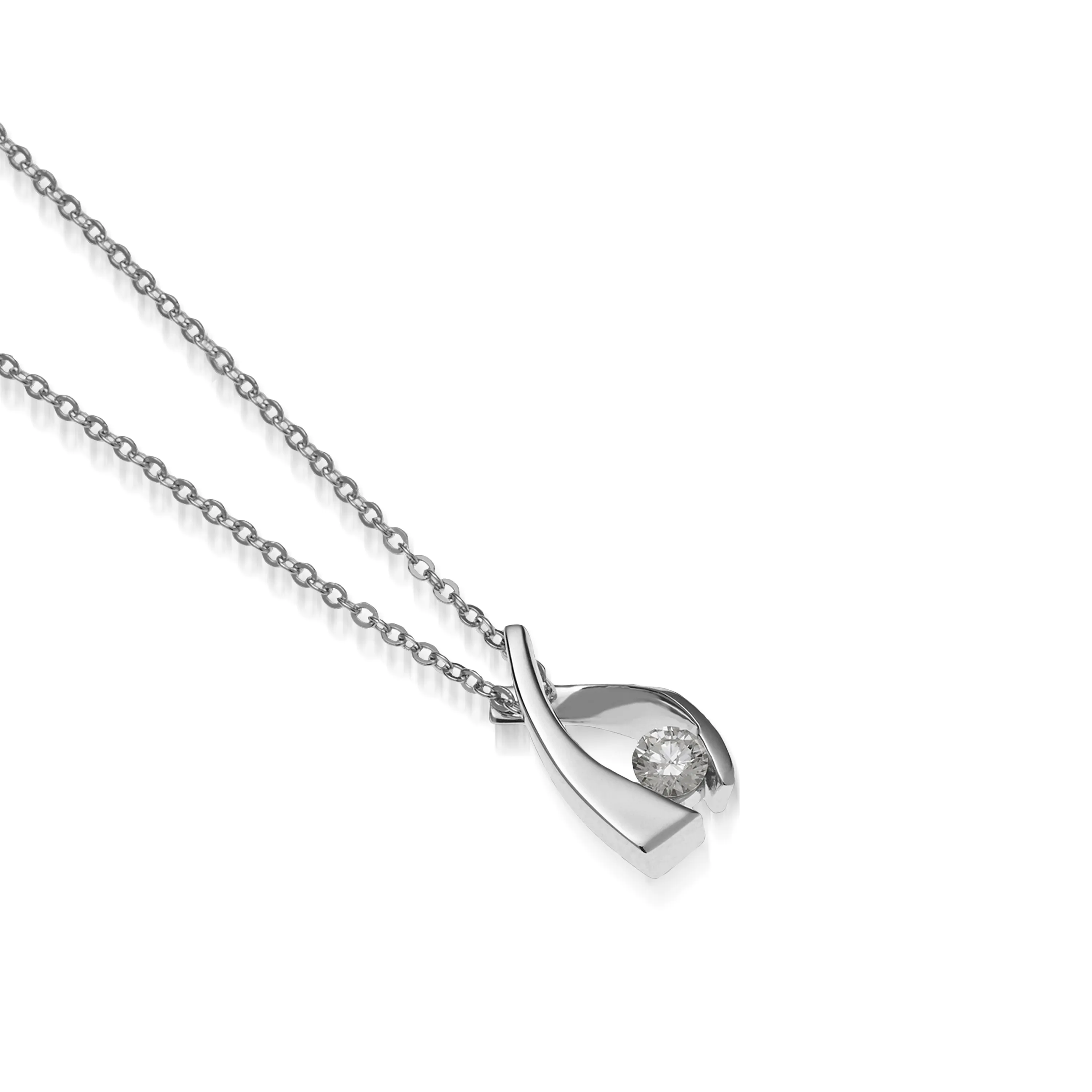 Oyster Petite Diamond Solitaire Pendant Necklace