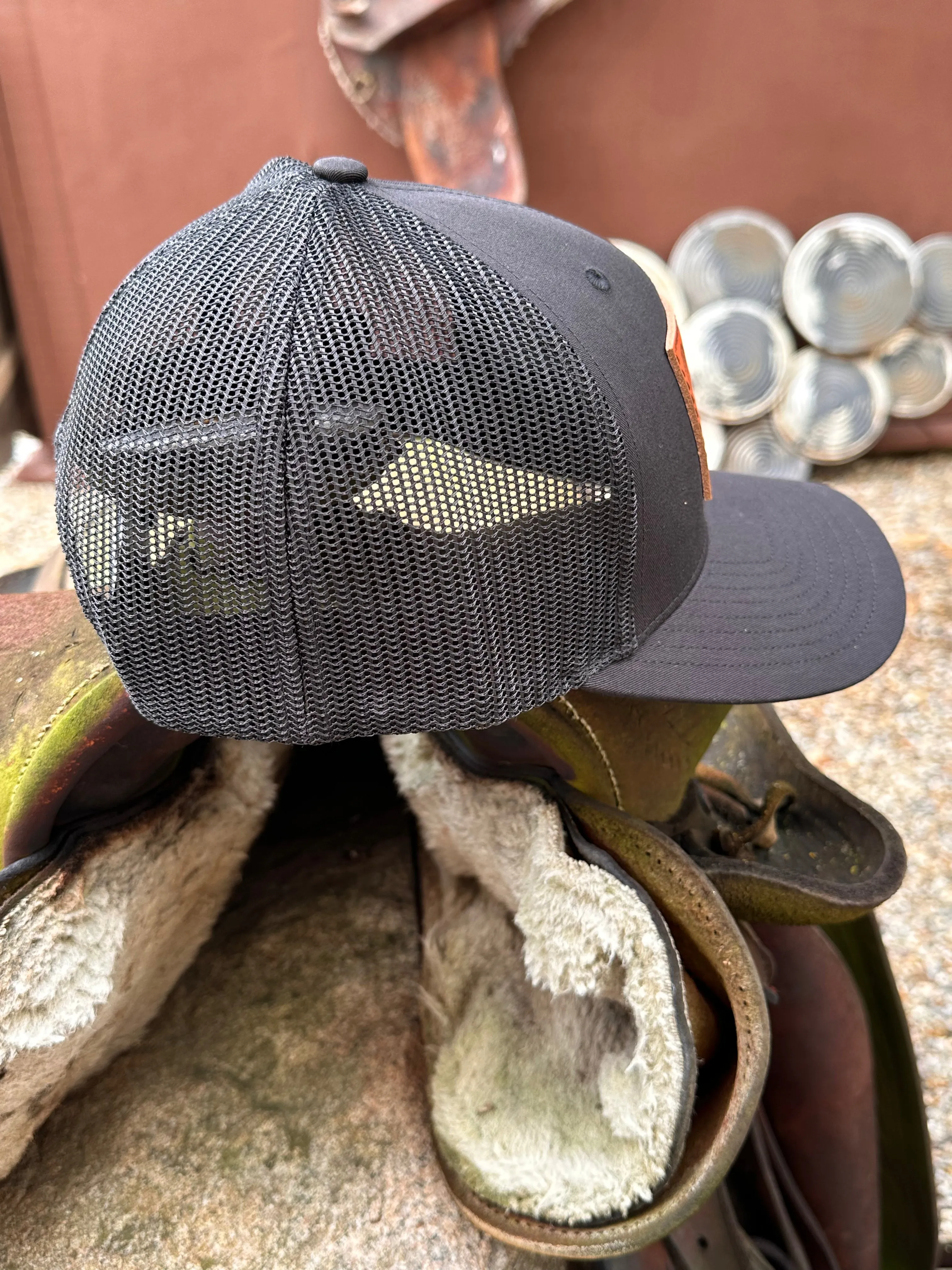 Painted Cowgirl Black Unisex Ball Cap