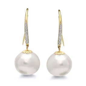 Pearl & Diamond Earrings