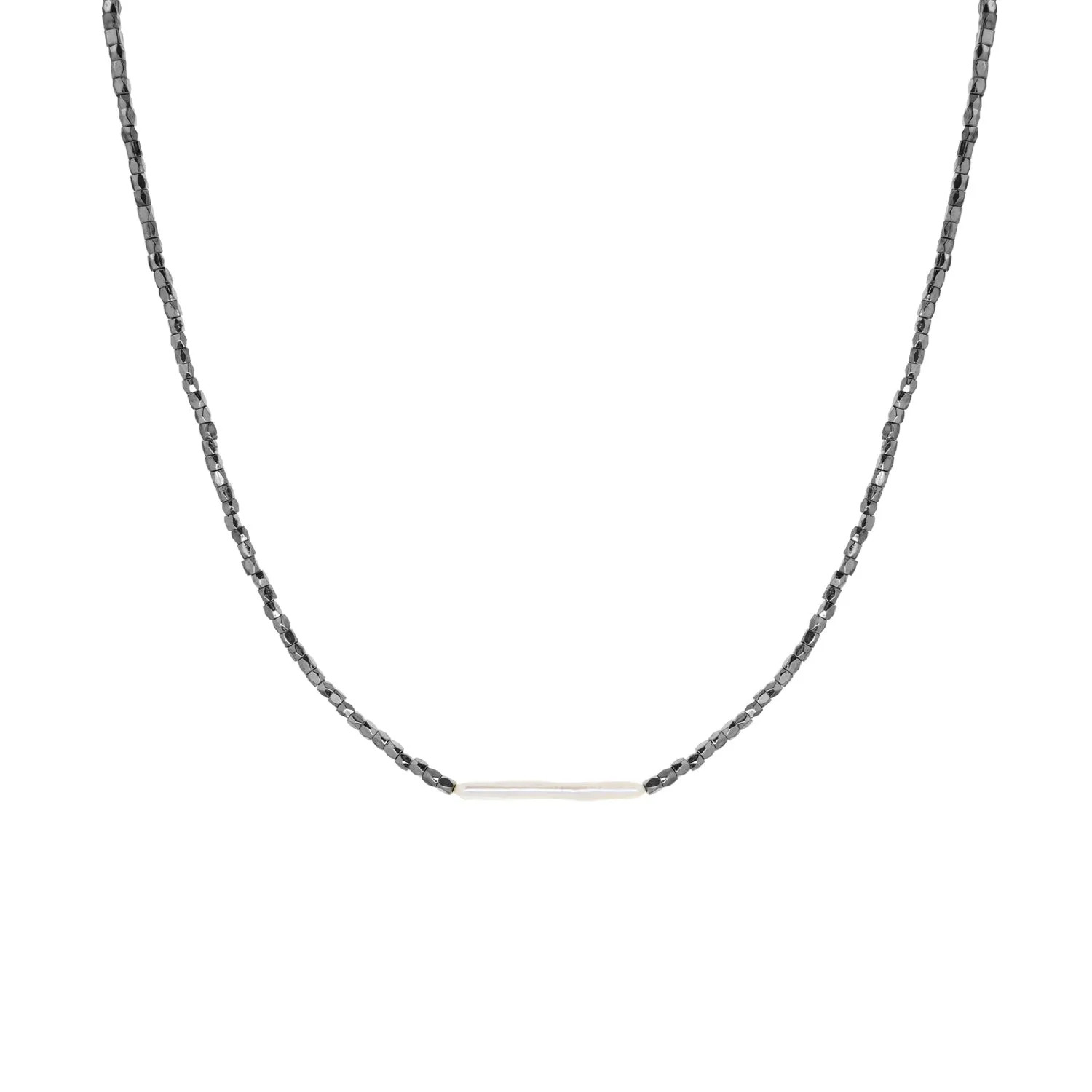 pearl bar choker