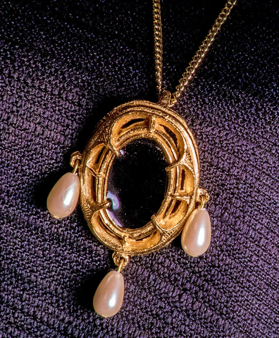 Pendant With 3 pearls - X-55