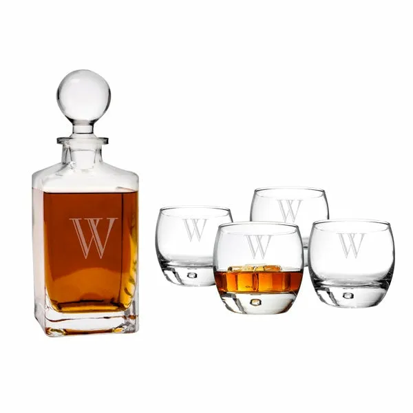 Personalized Square Decanter Set