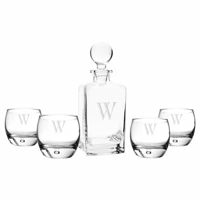 Personalized Square Decanter Set