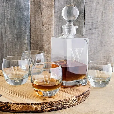 Personalized Square Decanter Set