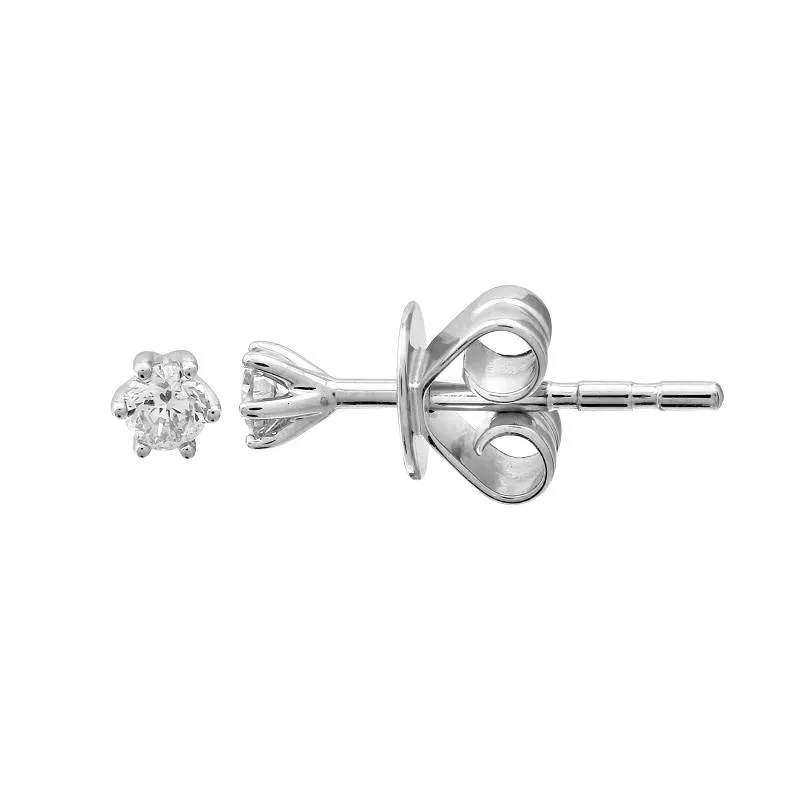 Petite Diamond Solitaire Studs