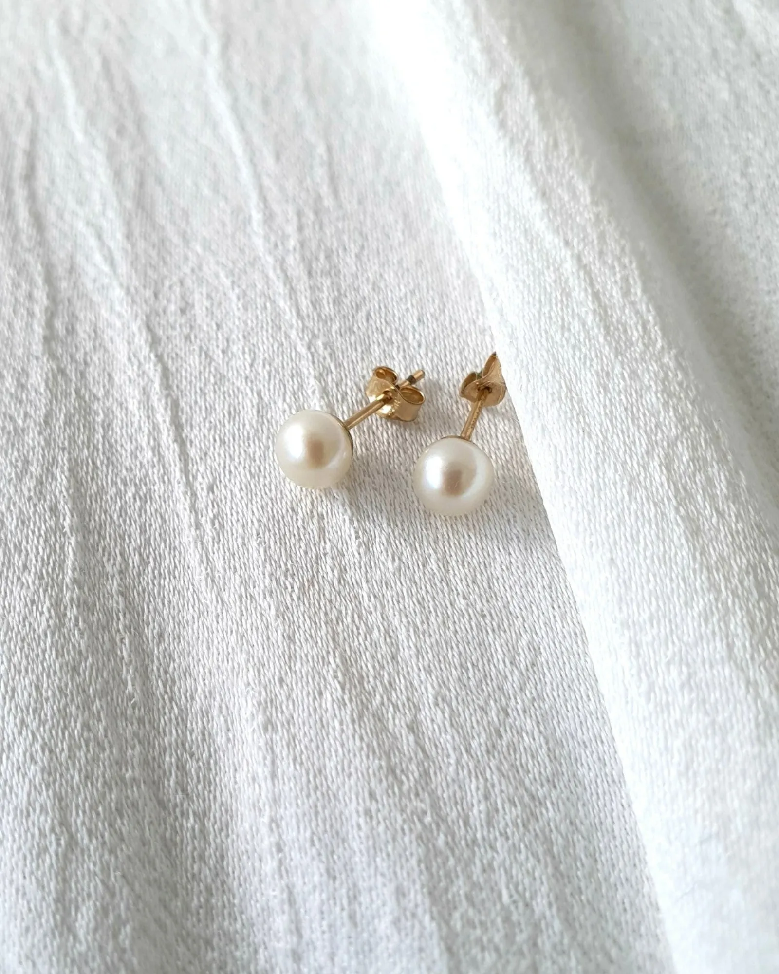 Petite Pearl Stud Earrings