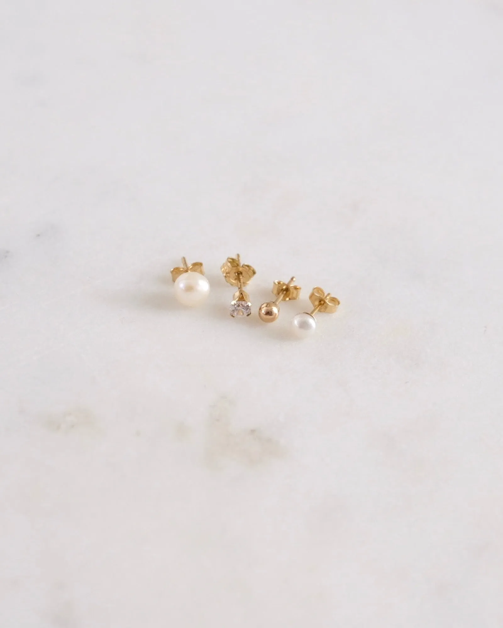 Petite Pearl Stud Earrings