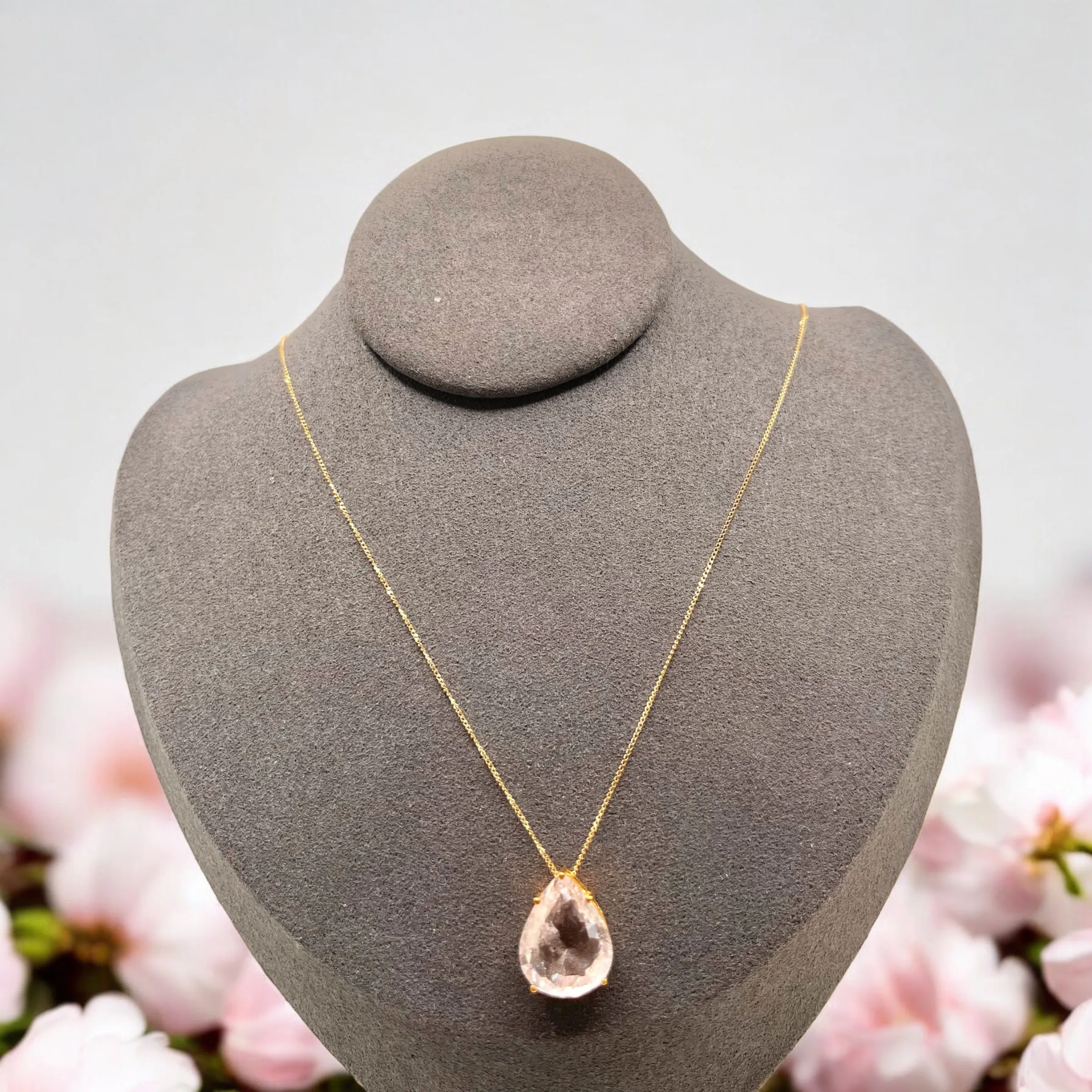 PINK MORGANITE NECKLACE