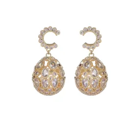 Popular Cubic Zircon CZ Ball Earrings, Crystals Earring Women Girl Birthday Party Jewelry CE11368