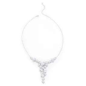 Pualine Bejeweled Cubic Zirconia Cluster Necklace | 70ct