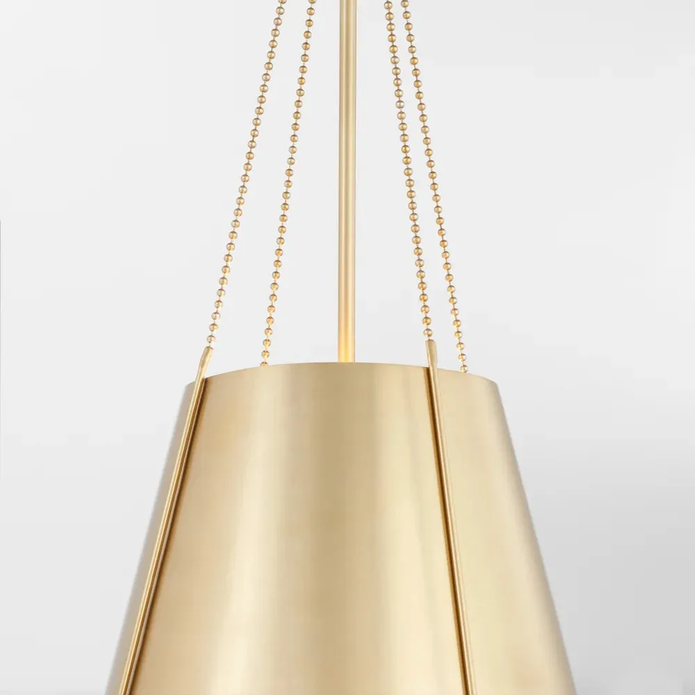 Quorum Denise 862-3-80 Pendant - Aged Brass 18" Transitional