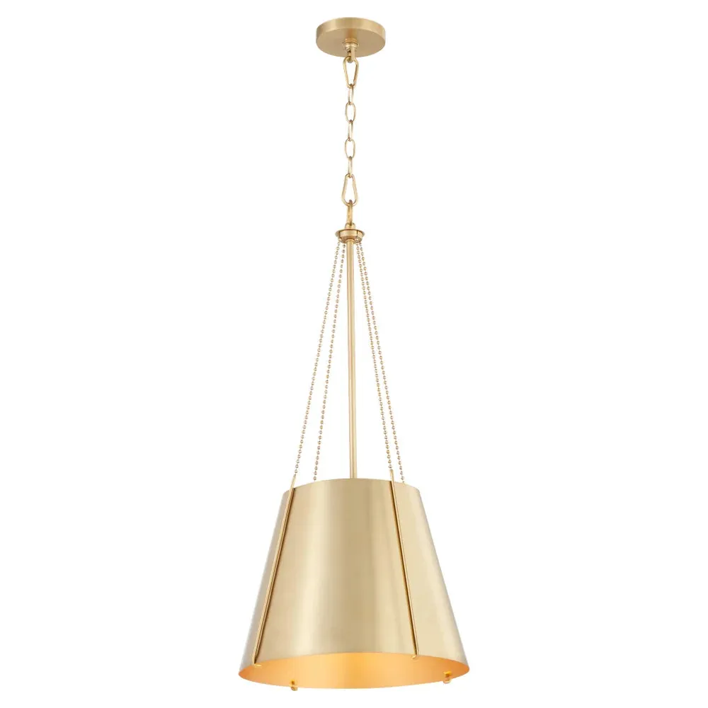 Quorum Denise 862-3-80 Pendant - Aged Brass 18" Transitional