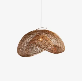 Rattan Wave Pendant Light