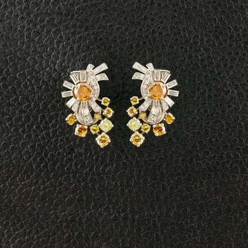 Raymond Yard Estate Diamond Earrings