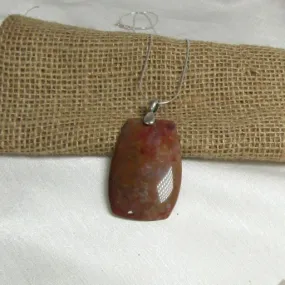 Red Ocean Jasper Pendant Necklace