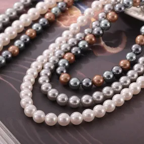 Regal Tricolor Pearl Necklace