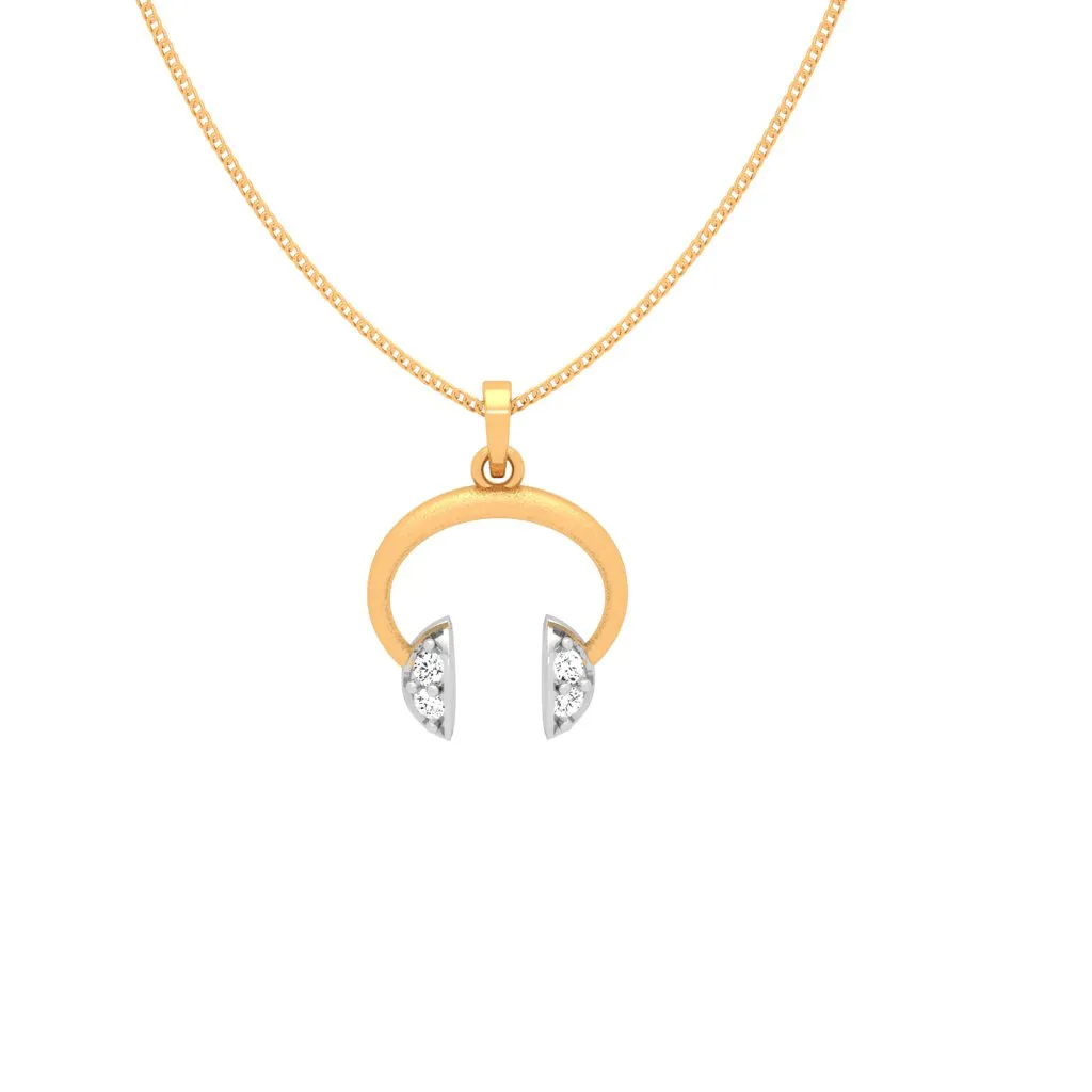 Rhythmic 18k Gold And Diamond Pendant