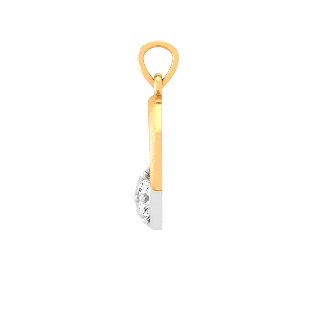 Rhythmic 18k Gold And Diamond Pendant