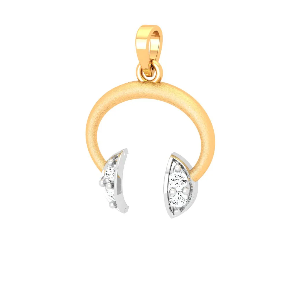 Rhythmic 18k Gold And Diamond Pendant