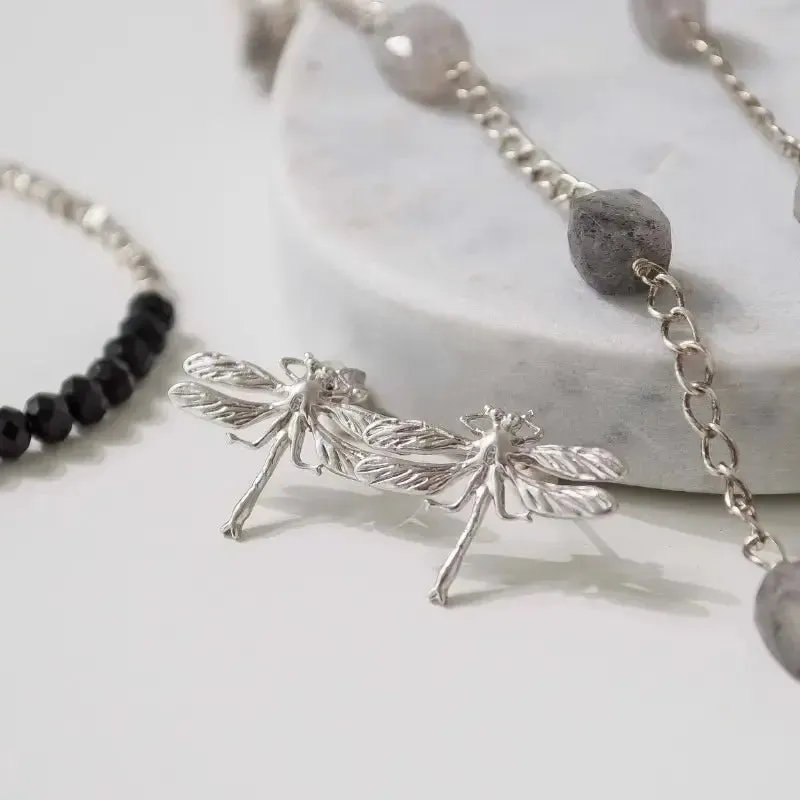 Rutilated Quartz Jewelry: Silver Necklace