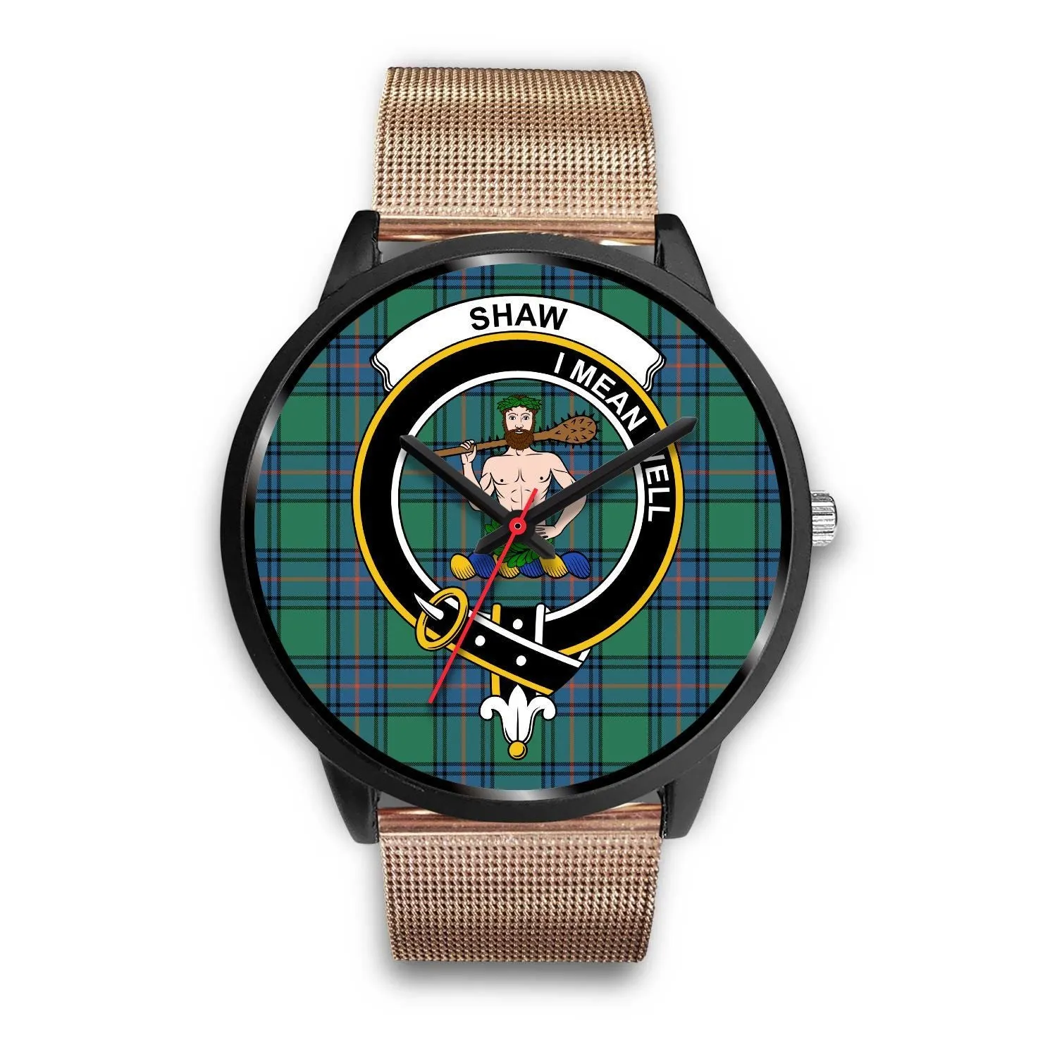 Shaw of Sauchie Clan Badge Tartan Black Watch