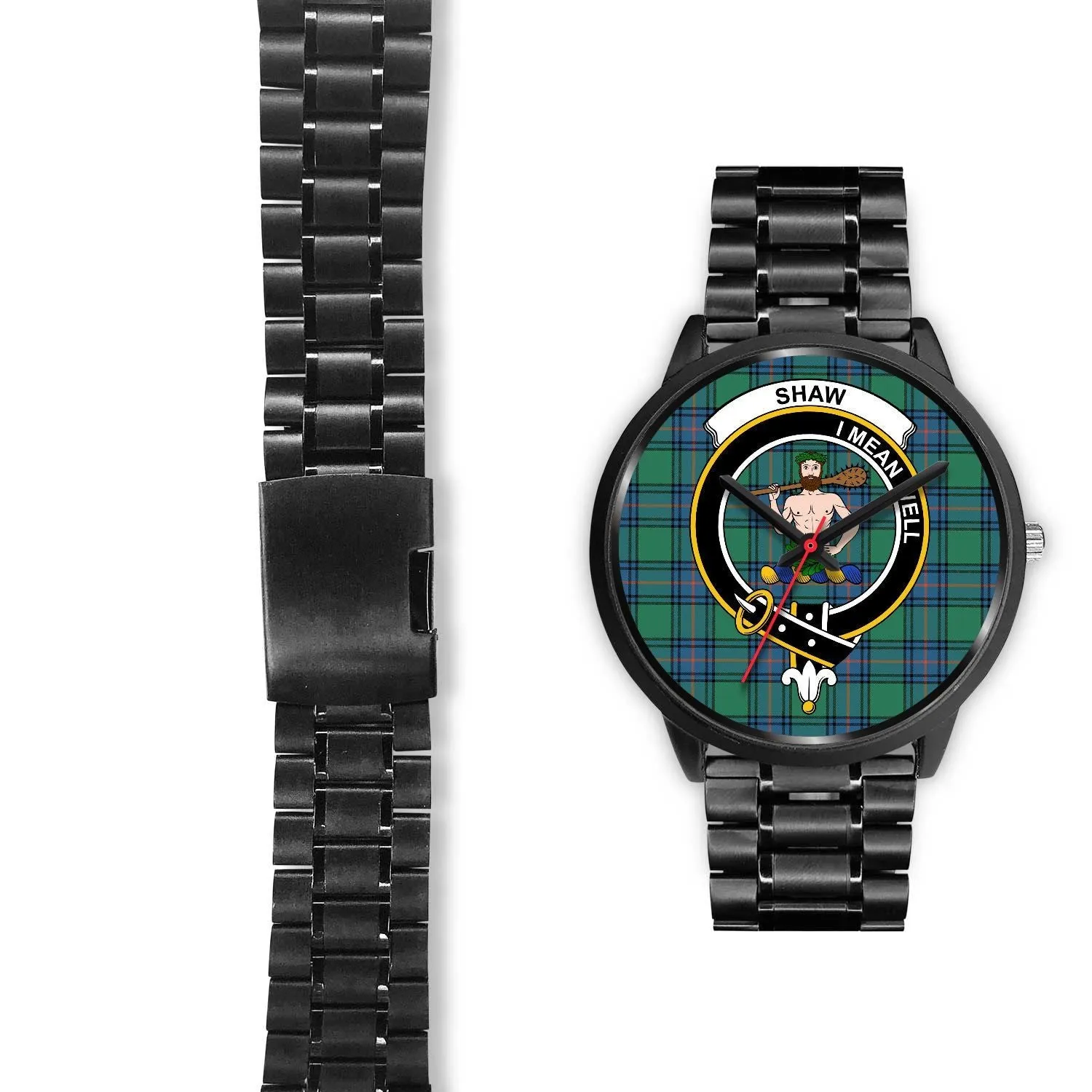 Shaw of Sauchie Clan Badge Tartan Black Watch