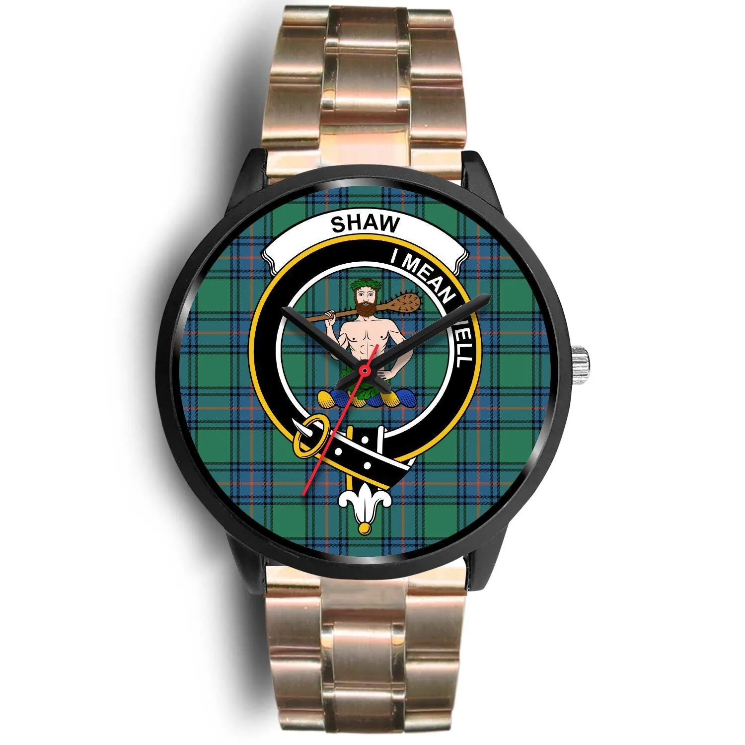 Shaw of Sauchie Clan Badge Tartan Black Watch