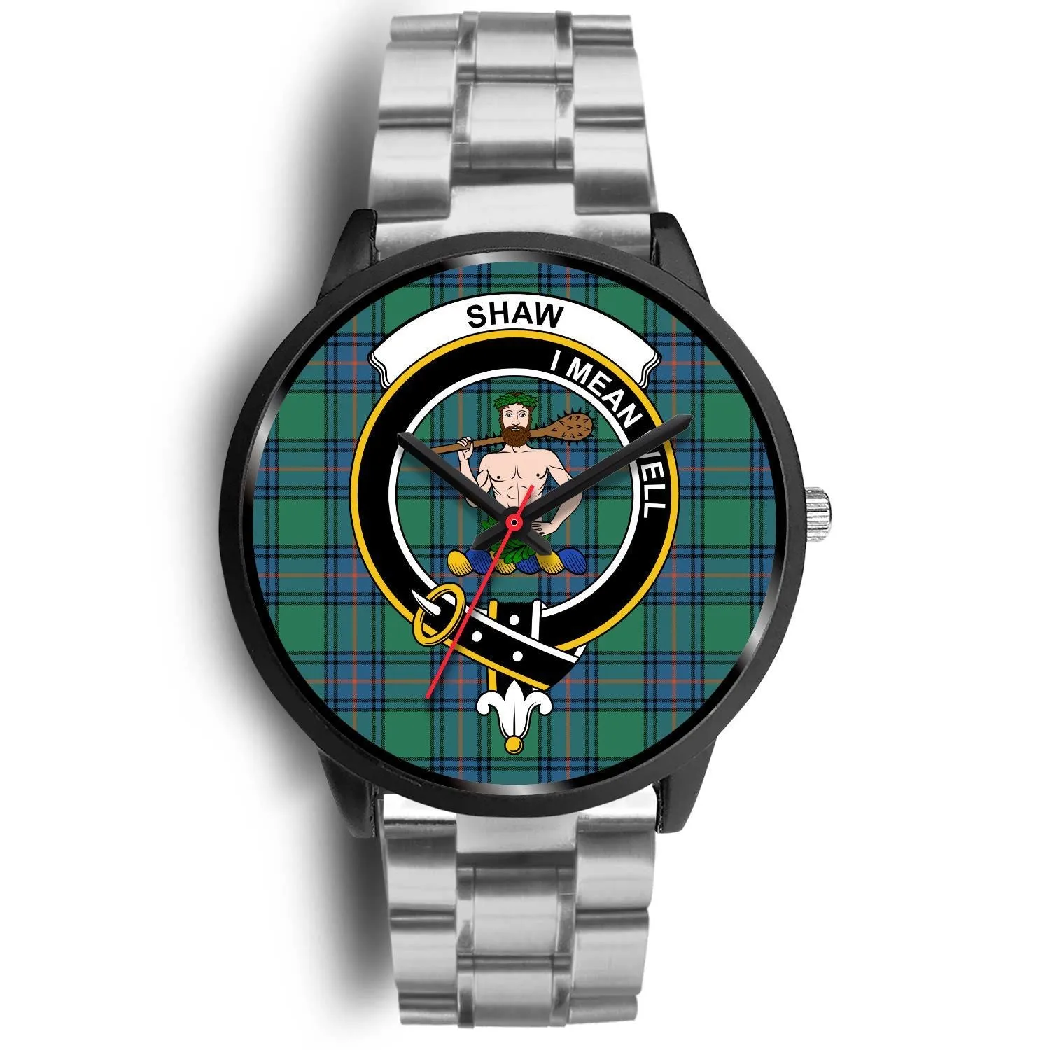 Shaw of Sauchie Clan Badge Tartan Black Watch